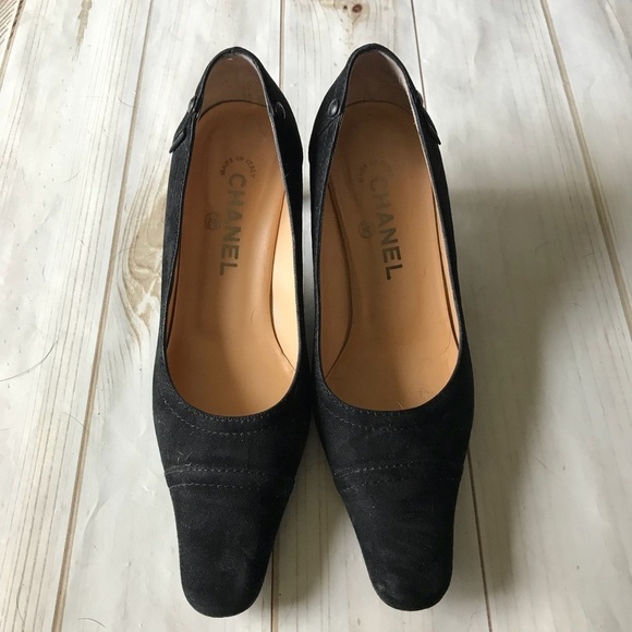 Chanel Suede Vintage Heels